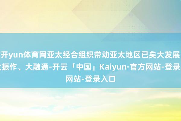 开yun体育网亚太经合组织带动亚太地区已矣大发展、大振作、大融通-开云「中国」Kaiyun·官方网站-登录入口