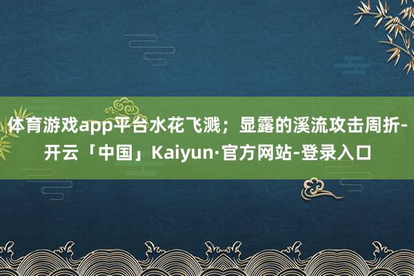 体育游戏app平台水花飞溅;显露的溪流攻击周折-开云「中国」Kaiyun·官方网站-登录入口