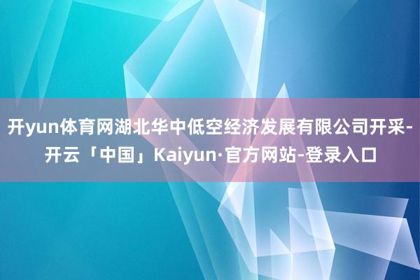 开yun体育网湖北华中低空经济发展有限公司开采-开云「中国」Kaiyun·官方网站-登录入口